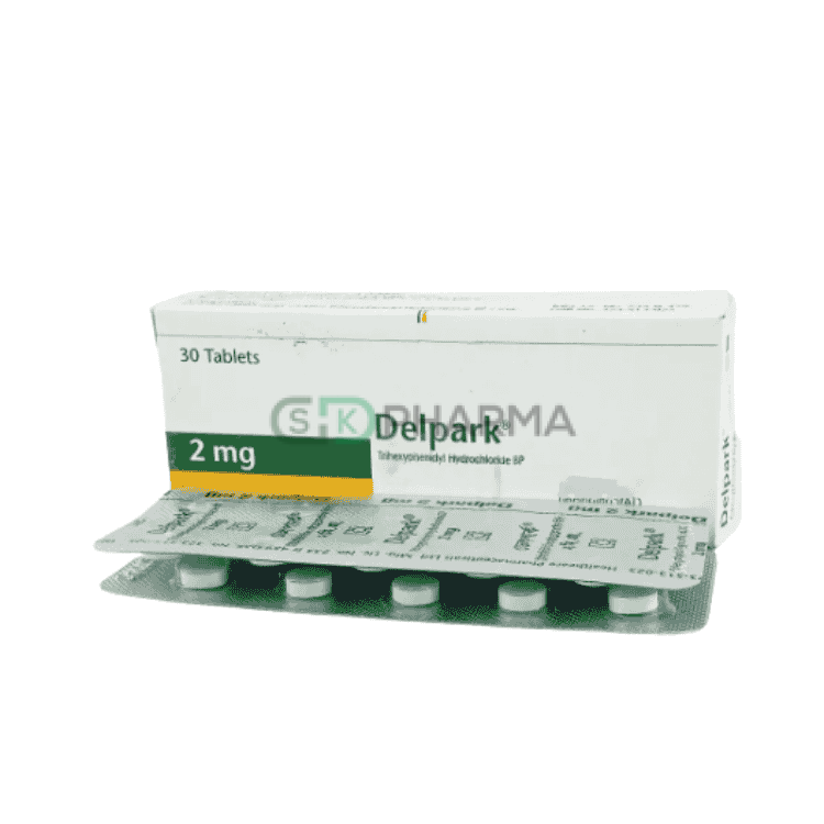 Delpark Tablet 2 mg (Trihexyphenidyl Hydrochloride)
