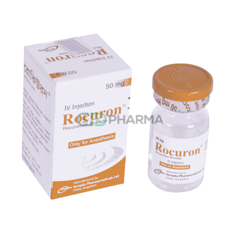 Rocuron IV Injection 50 mg/5 ml (Rocuronium Bromide)