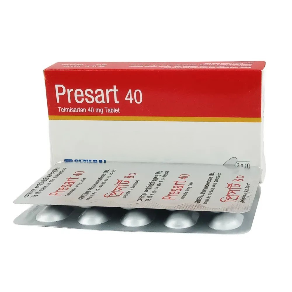 Presart Tablet, Telmisartan 40 mg