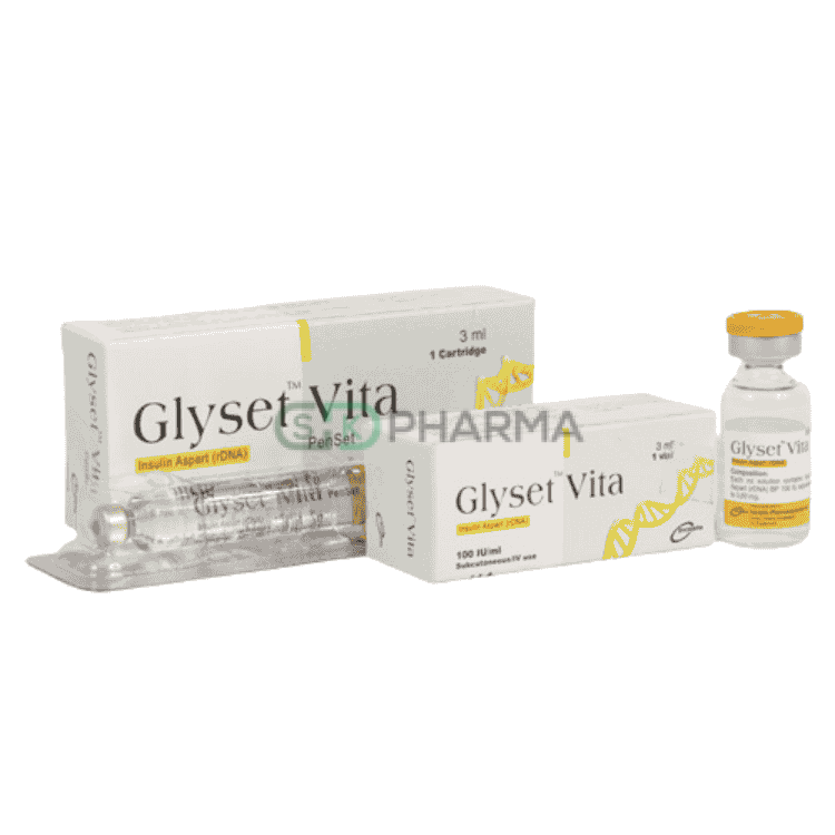 Glyset Vita Injection 100 IU/ml (Insulin Aspart [Protamine Crystallised])