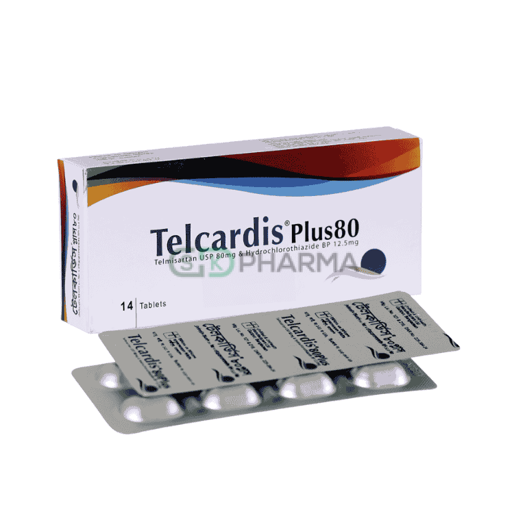Telcardis Plus Tablet 80 mg+12.5 mg (Telmisartan + Hydrochlorothiazide)
