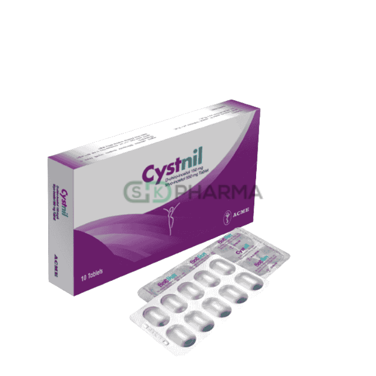 Cystnil Tablet 150 mg+550 mg (D-chiro-inositol + Myo-inositol)
