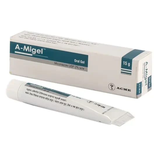 A-Migel Oral Gel 35 gm tube, Miconazole Nitrate 2% w/w