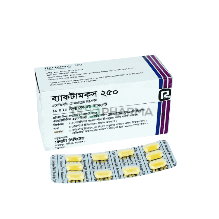 Bactamox Tablet 250 mg (Amoxicillin Trihydrate)