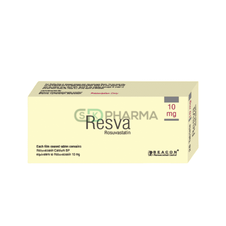 Resva Tablet 10 mg (Rosuvastatin Calcium)