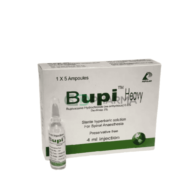 Bupi Heavy Injection 0.5%+8% (Bupivacaine Hydrochloride + Dextrose)