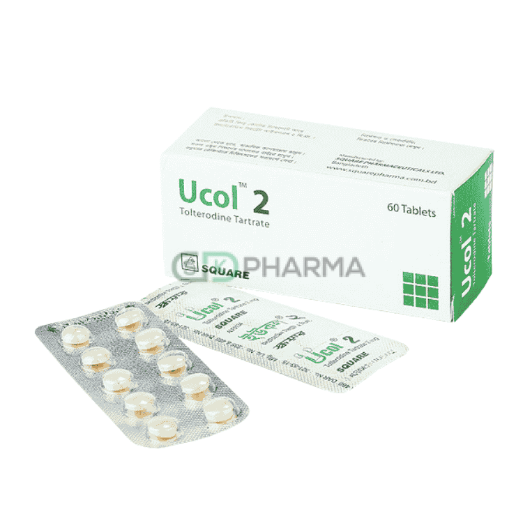 Ucol Tablet 2 mg (Tolterodine Tartrate)
