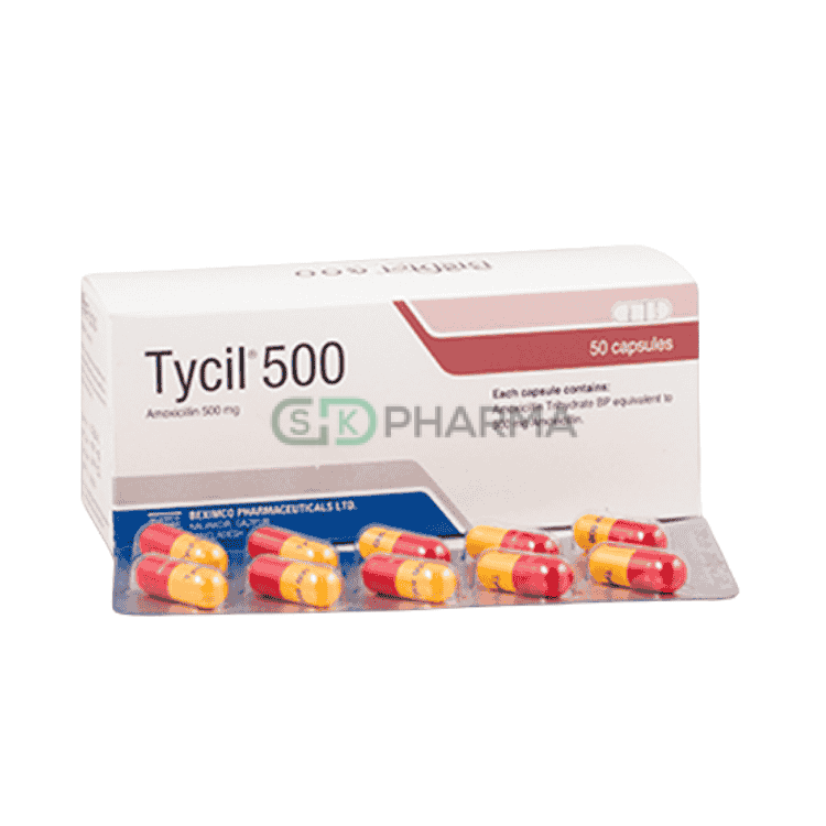 Tycil Capsule 500 mg (Amoxicillin Trihydrate)