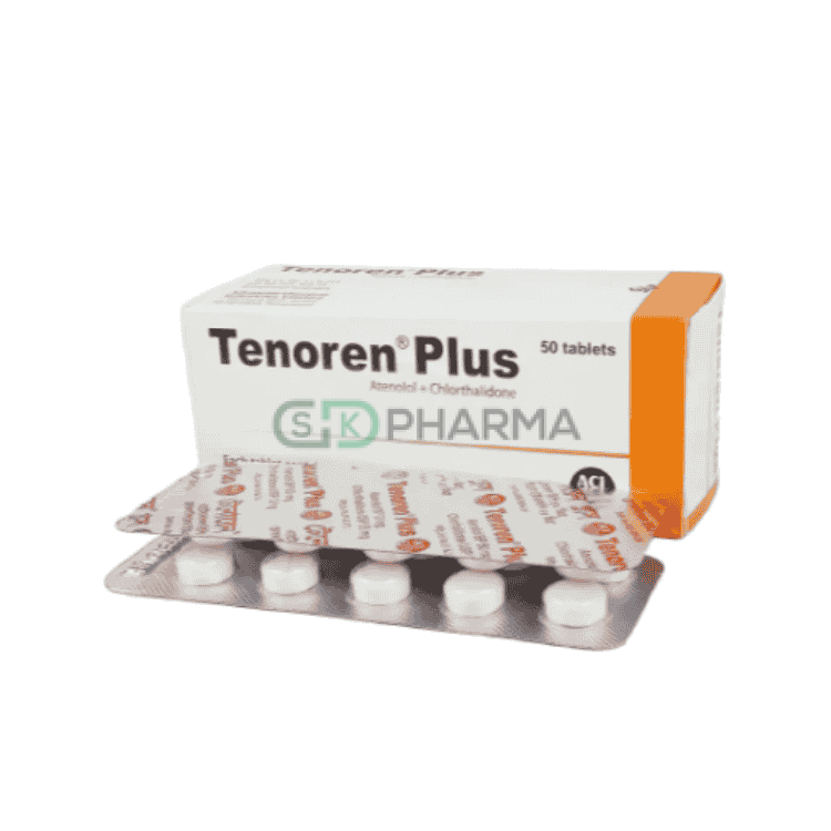 Tenoren Plus Tablet 50 mg+25 mg (Atenolol + Chlorthalidone)