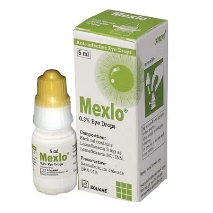 Mexlo Ophthalmic Solution 5ml, Lomefloxacin 0.3%