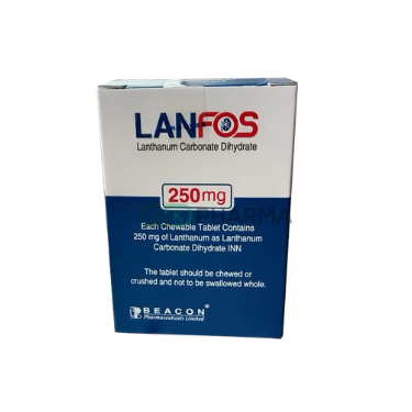 Lanfos Chewable Tablet 250 mg (Lanthanum Carbonate)