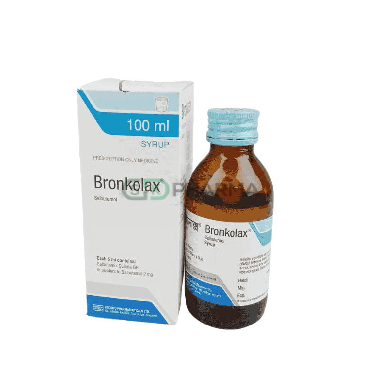 Bronkolax Syrup 2 mg/5 ml (Salbutamol)