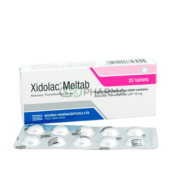 Xidolac Meltab Tablet 10 mg (Ketorolac Tromethamine)
