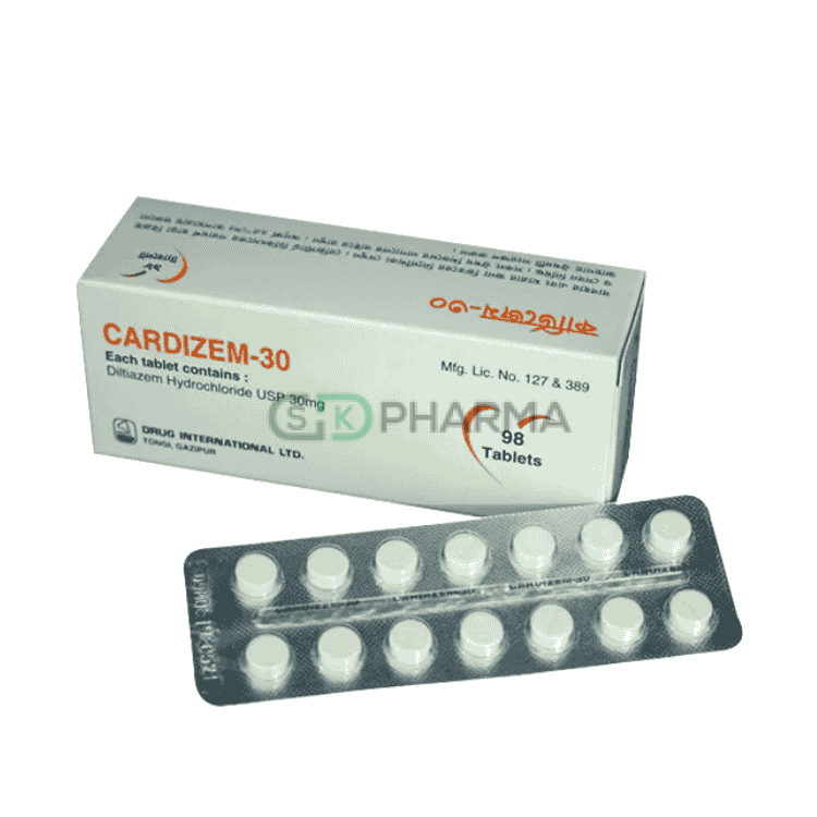 Cardizem Tablet 30 mg (Diltiazem Hydrochloride)