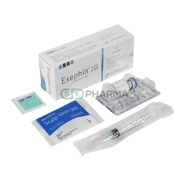 Exephin Injection 1 gm/vial IM (Ceftriaxone Sodium)