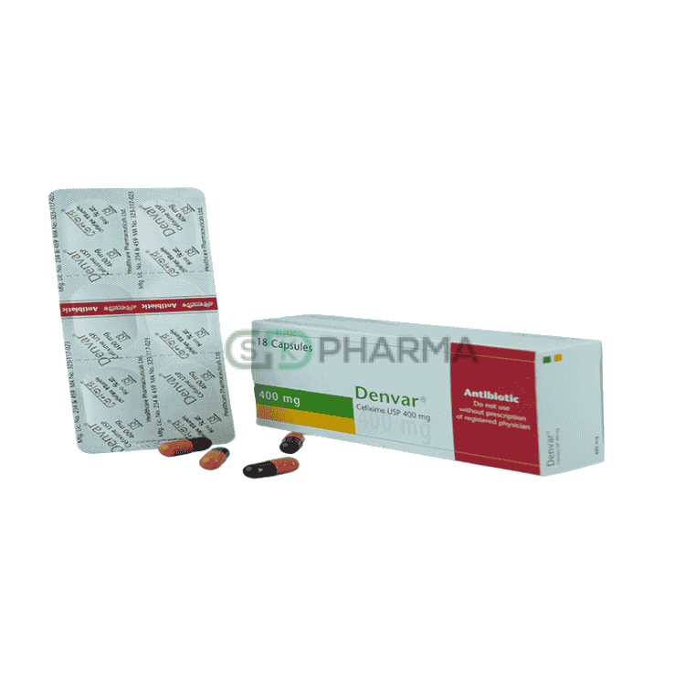 Denvar Capsule 400 mg (Cefixime Trihydrate)