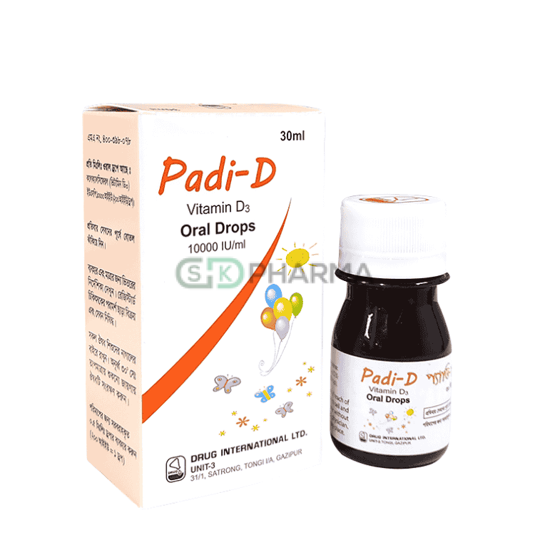 Padi-D Oral Solution 400 IU/ml (Cholecalciferol [Vitamin D3])