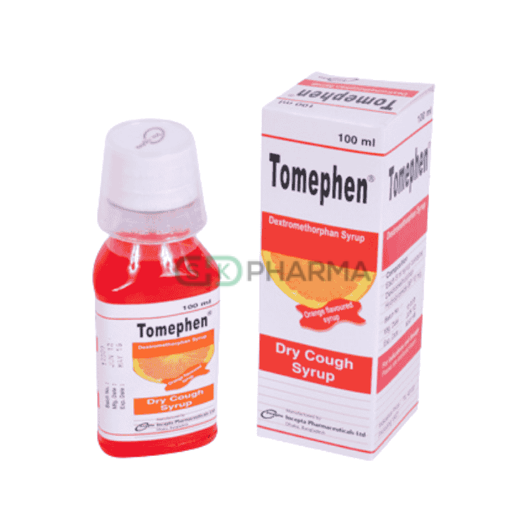 Tomephen Syrup 10 mg/5 ml (Dextromethorphan Hydrobromide)