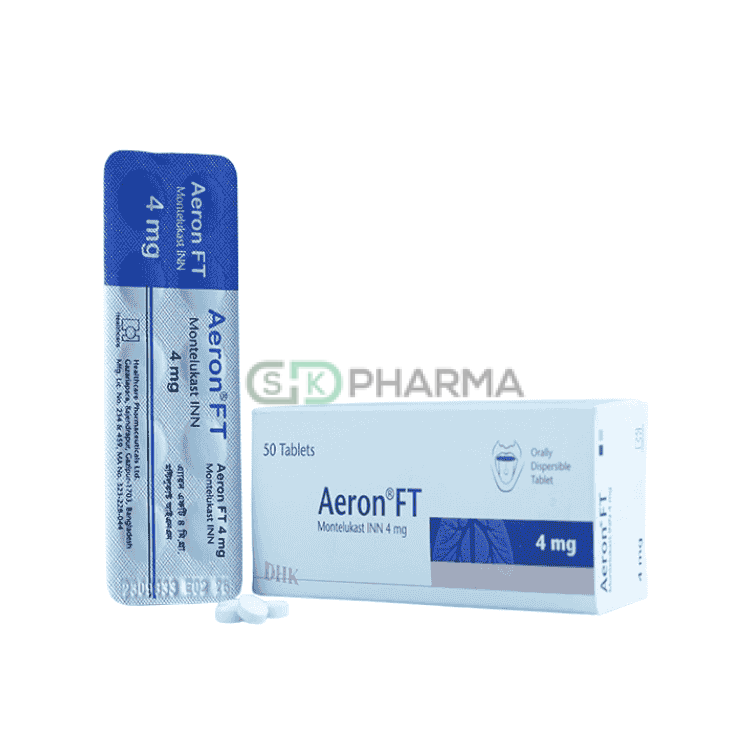 Aeron FT Tablet 4 mg (Montelukast Sodium)