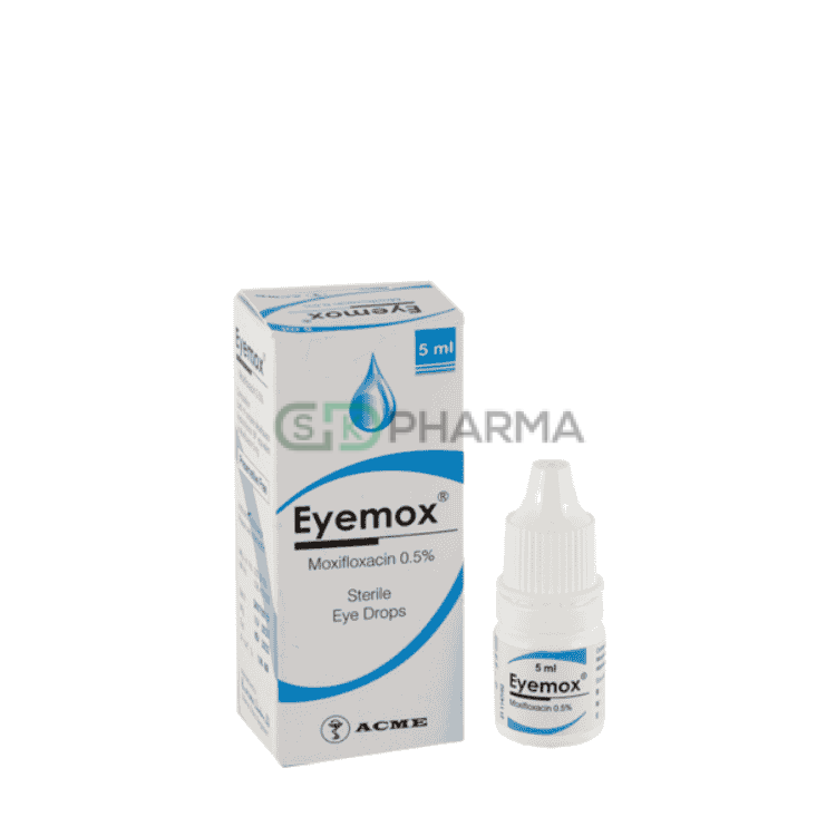 Eyemox Eye Drop 0.50% (Moxifloxacin Hydrochloride (Ophthalmic))
