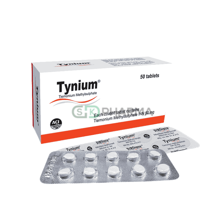 Tynium Tablet 50 mg (Tiemonium Methylsulfate)