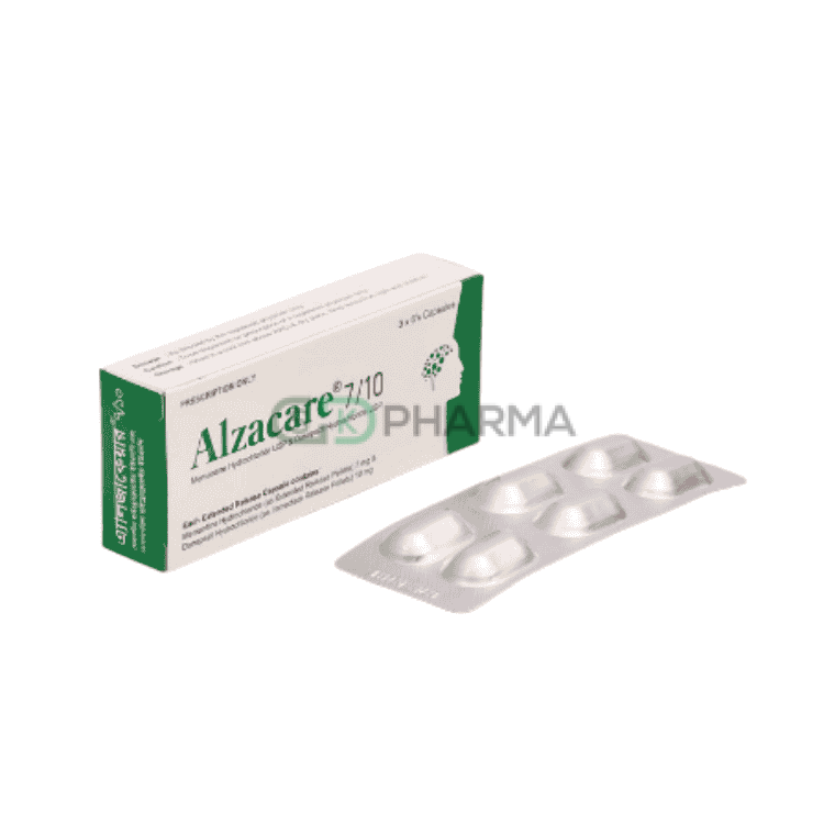 Alzacare Capsule 7 mg+10 mg (Memantine + Donepezil)