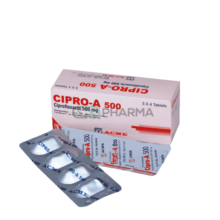 Cipro-A Tablet 500 mg (Ciprofloxacin)