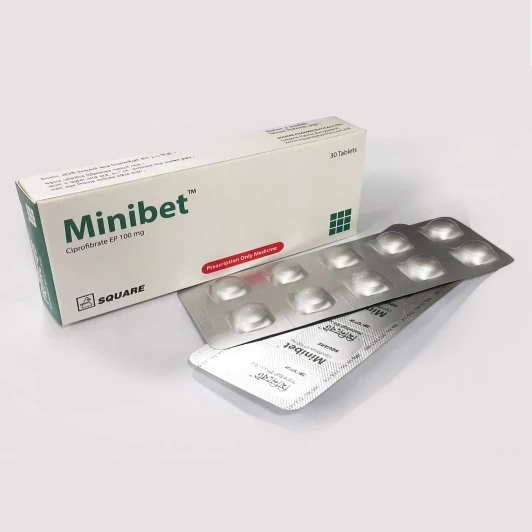 Minibet Tablet, Ciprofibrate 100 mg