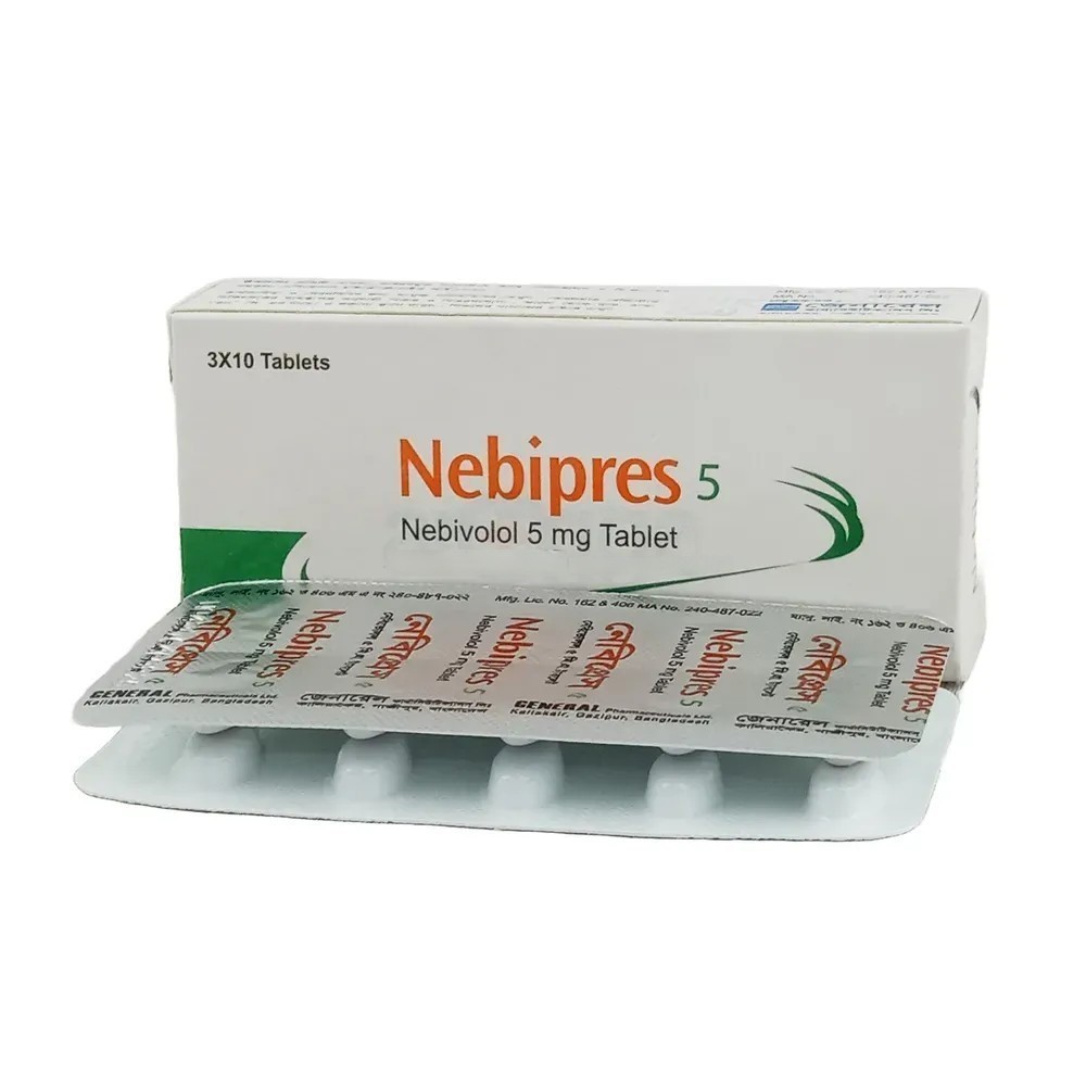 Nebipres Tablet, Nebivolol Hydrochloride 5 mg