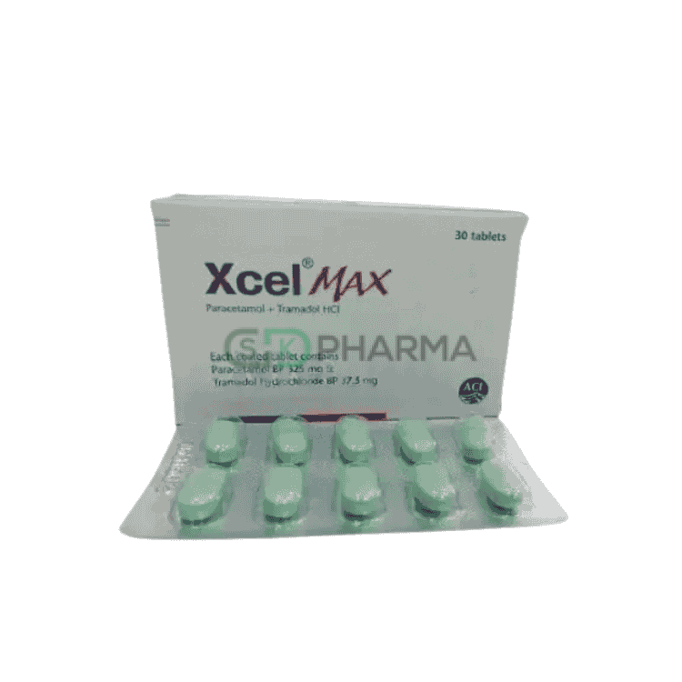 Xcel Max Tablet 325 mg+37.5 mg (Paracetamol + Tramadol Hydrochloride)