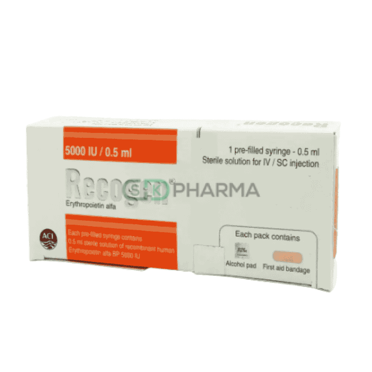Recogen Injection 5000 IU (Erythropoietin Alfa)