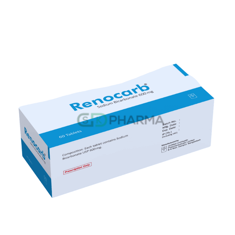 Renocarb Tablet 600 mg (Sodium Bicarbonate)