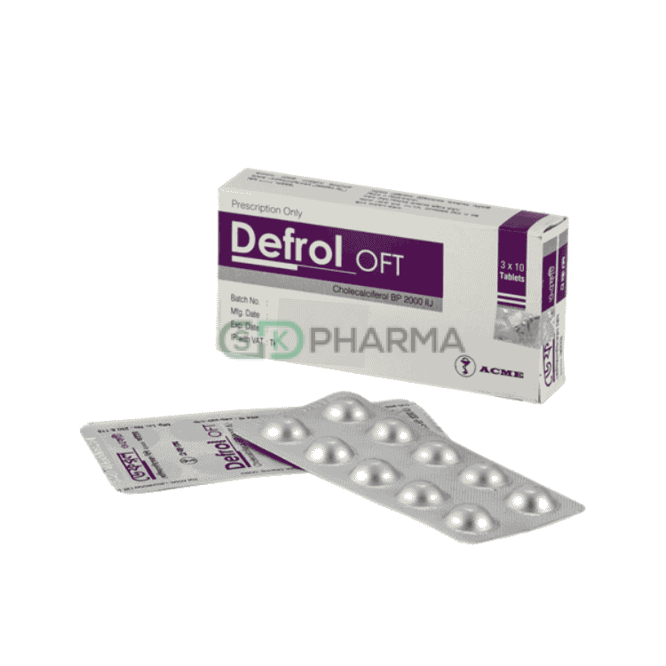 Defrol OFT Flash Tablet 2000 IU (Cholecalciferol [Vitamin D3])
