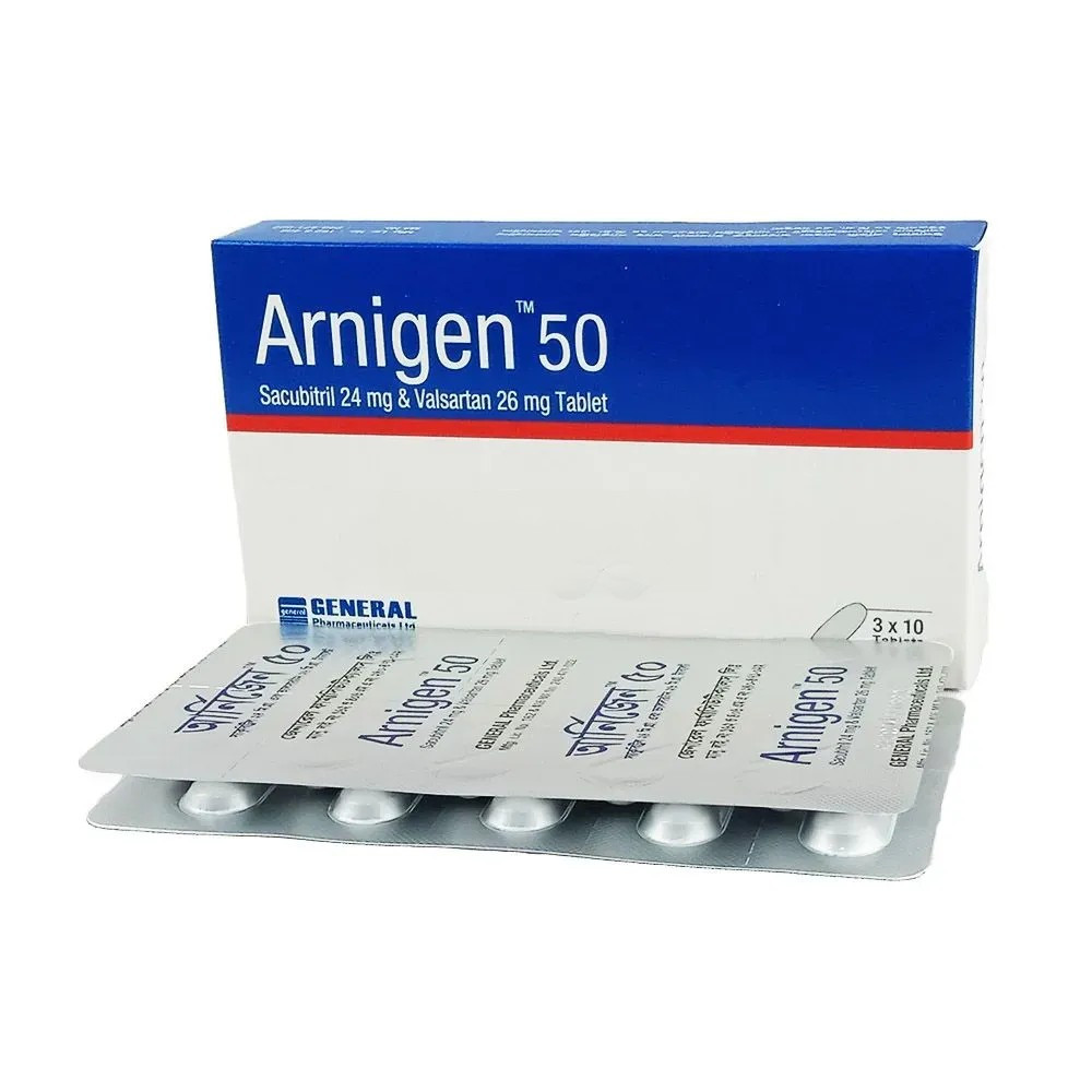 Arnigen Tablet, Sacubitril + Valsartan 24 mg+26 mg