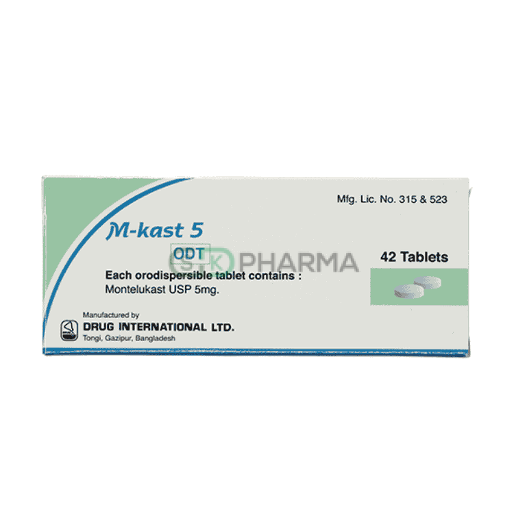 M-Kast Tablet 5 mg (Montelukast Sodium)