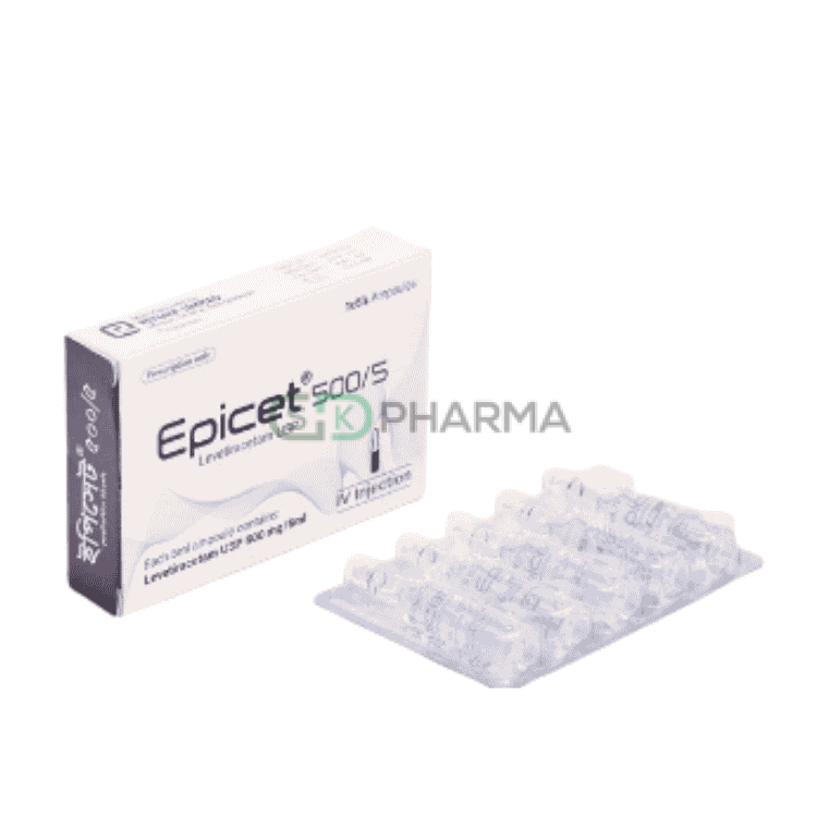 Epicet Injection 500 mg/5 ml (Levetiracetam)