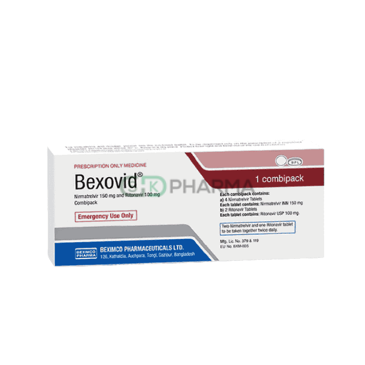 Bexovid Tablet 150 mg+100 mg (Nirmatrelvir + Ritonavir)