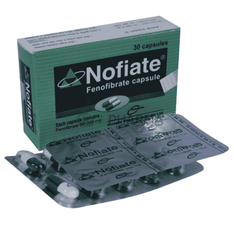 Nofiate Capsule 200 mg (Fenofibrate)