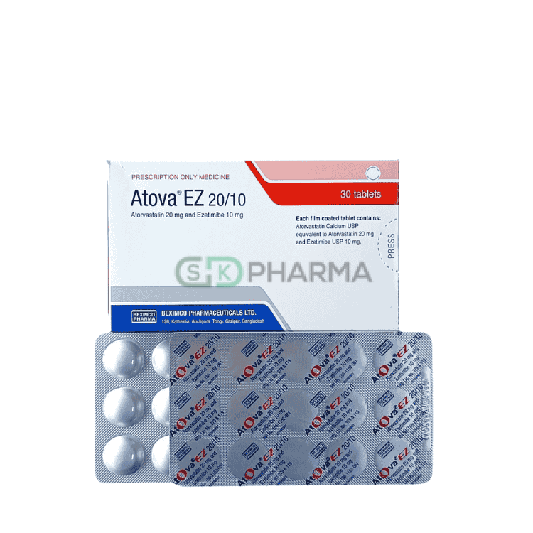 Atova EZ Tablet 20 mg+10 mg (Atorvastatin + Ezetimibe)