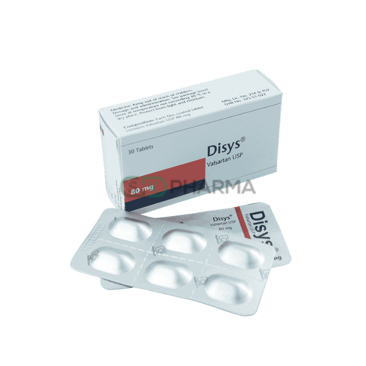 Disys Tablet 80 mg (Valsartan)