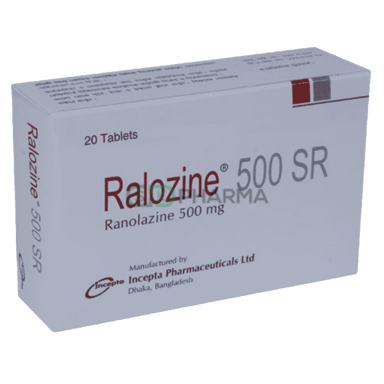 Ralozine SR Tablet 500 mg (Ranolazine)