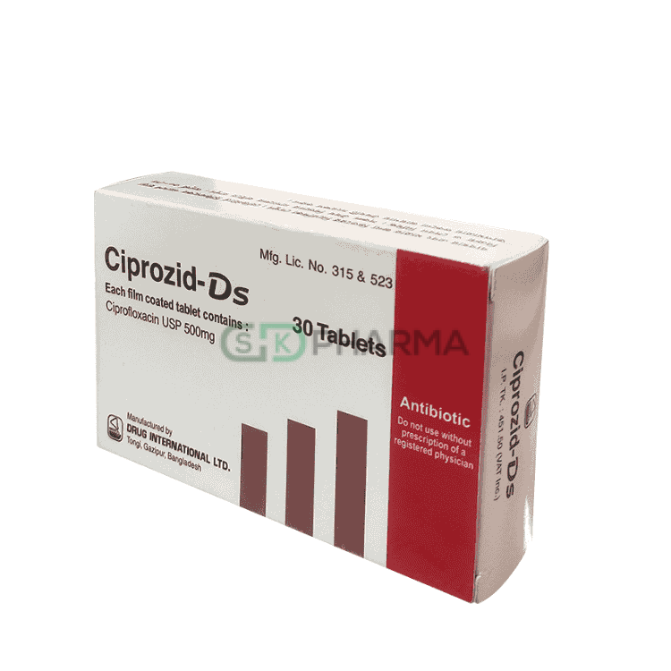 Ciprozid-DS Tablet 500 mg (Ciprofloxacin)