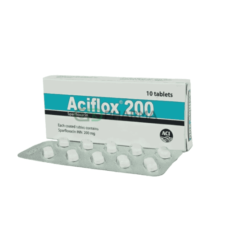 Aciflox Tablet 200 mg (Sparfloxacin)