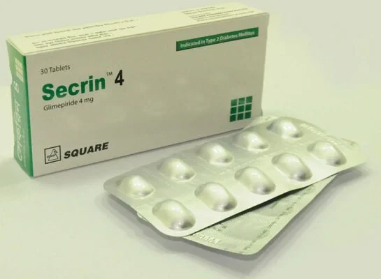 Secrin Tablet, Glimepiride 4 mg