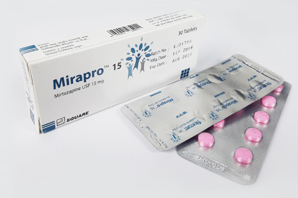 Mirapro Tablet, Mirtazapine 15 mg