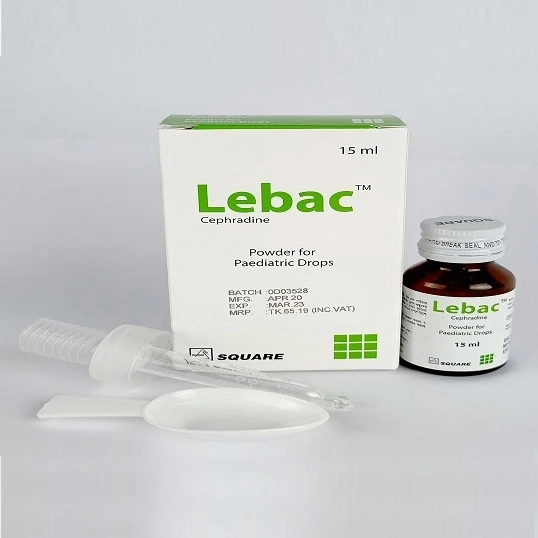 Lebac Pediatric Drops 15ml, Cephradine 125 mg/1.25 ml