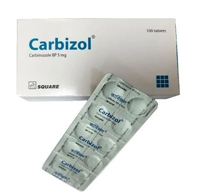Carbizol Tablet, Carbimazole 5 mg