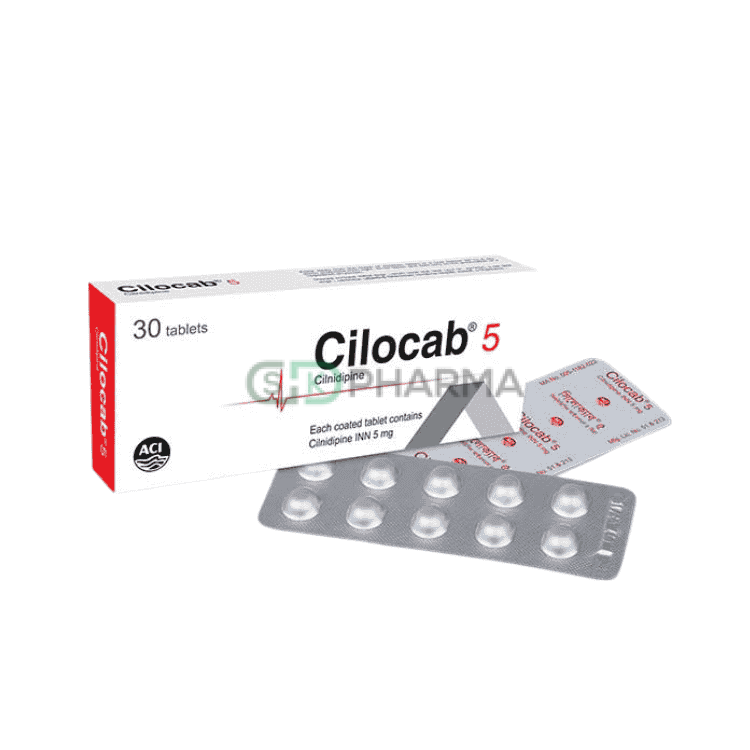 Cilocab Tablet 5 mg (Cilnidipine)