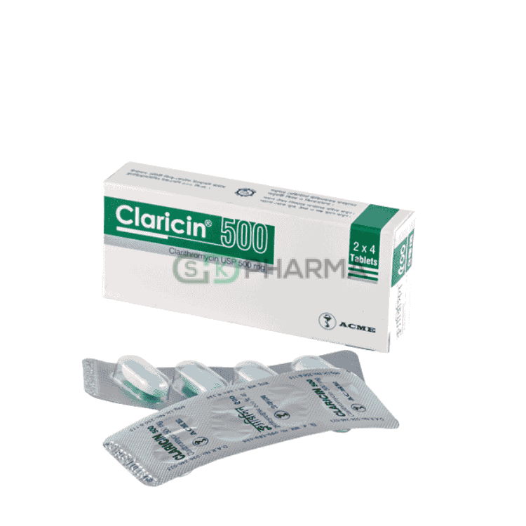 Claricin Tablet 500 mg (Clarithromycin)