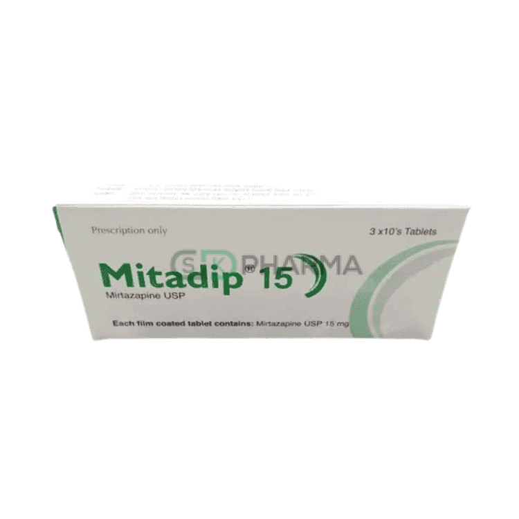 Mitadip Tablet 15 mg (Mirtazapine)